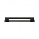 M Marcus Heritage Brass Metro Design Cabinet Pull with Plate 96mm Centre to Centre